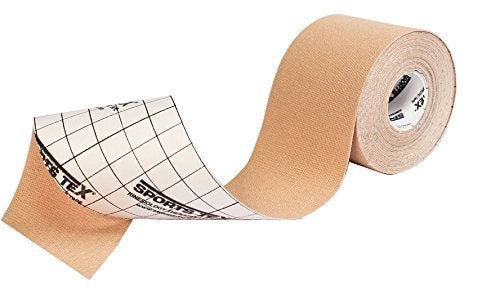 KS Sports Tex "Kinesiology Tape" Beige, Single Roll 5cm X 5M, (2 inches Wide x 16.40 ft Long) " Made in Korea" Tape (Also Available in Black, Purple, Yellow, Pink, and Blue) - Image 1