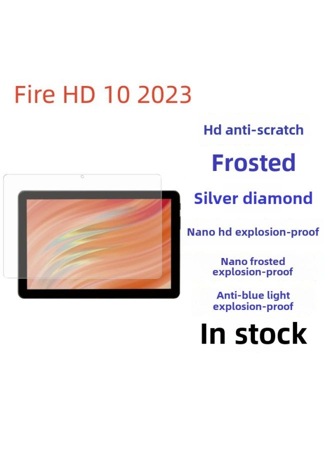 Fire HD 10/Fire HD 10 Children's 2023 Generation 13 Protective Film Anti-blue Ray HD-Color:Frosted Bare Piece-Size:Starting From 50 Pieces