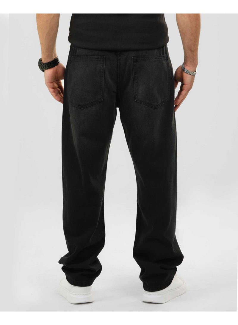 دوت بنطلون جينز رجالي – قصّة فضفاضة بإطلالة كاجوال - Image 4