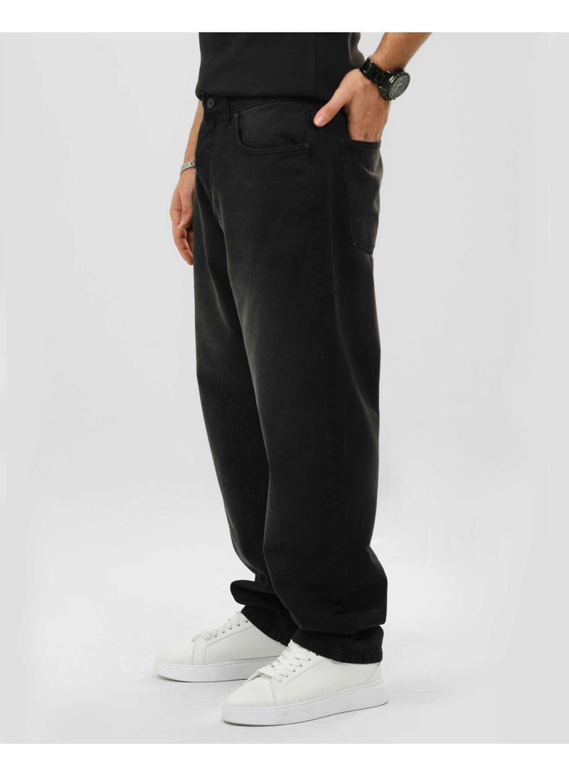 دوت بنطلون جينز رجالي – قصّة فضفاضة بإطلالة كاجوال - Image 3