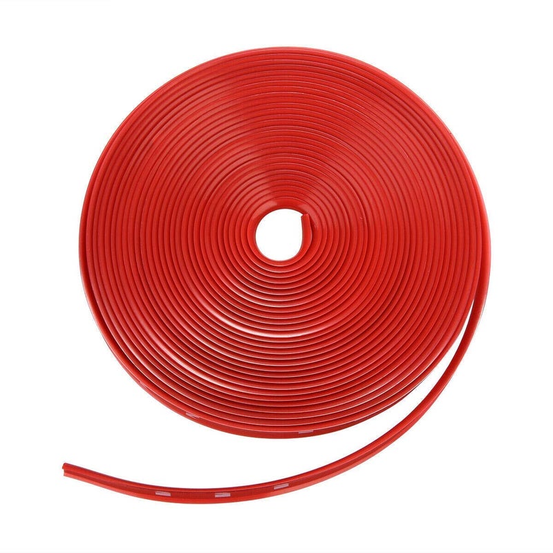 AUTO MT حلقة حماية حافة عجلة الألمنيوم العالمية 8M RED للسيارات - Image 2