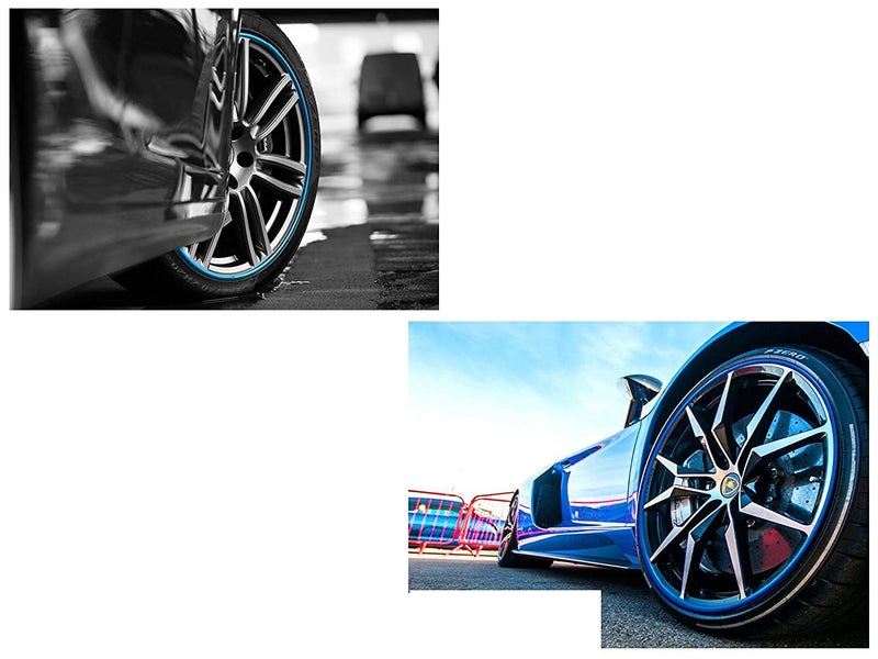 AUTO MT حلقة حماية حافة عجلة الألمنيوم العالمية 8M RED للسيارات - Image 4