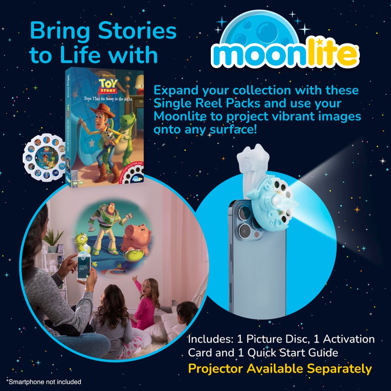 Moonlite Storytime - Disney Pixar Toy Story - A Magical Read Together - Projector Sold Separately - Single Disc for Kids & Toddlers - Learning Gifts for Kids Ages 1 Year & Up - Image 2