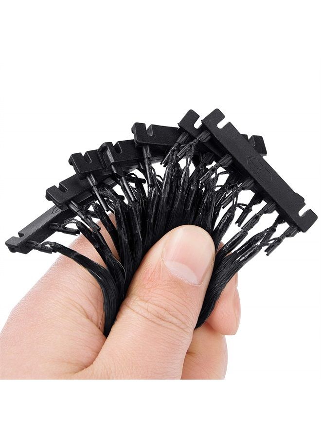 Sqailer C-shaped Buckle for 2nd Generation 6D Hair Extensions Machine, Human Hair No-Trace Hair Extensions Kit Tool (40pcs, Yellow)  - Image 5