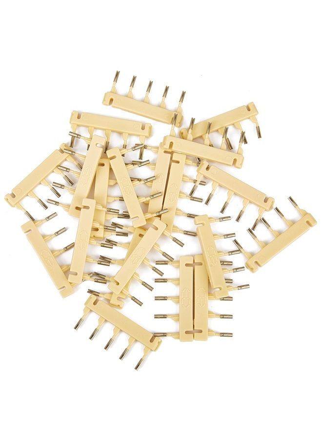 Sqailer C-shaped Buckle for 2nd Generation 6D Hair Extensions Machine, Human Hair No-Trace Hair Extensions Kit Tool (40pcs, Yellow)  - Image 1