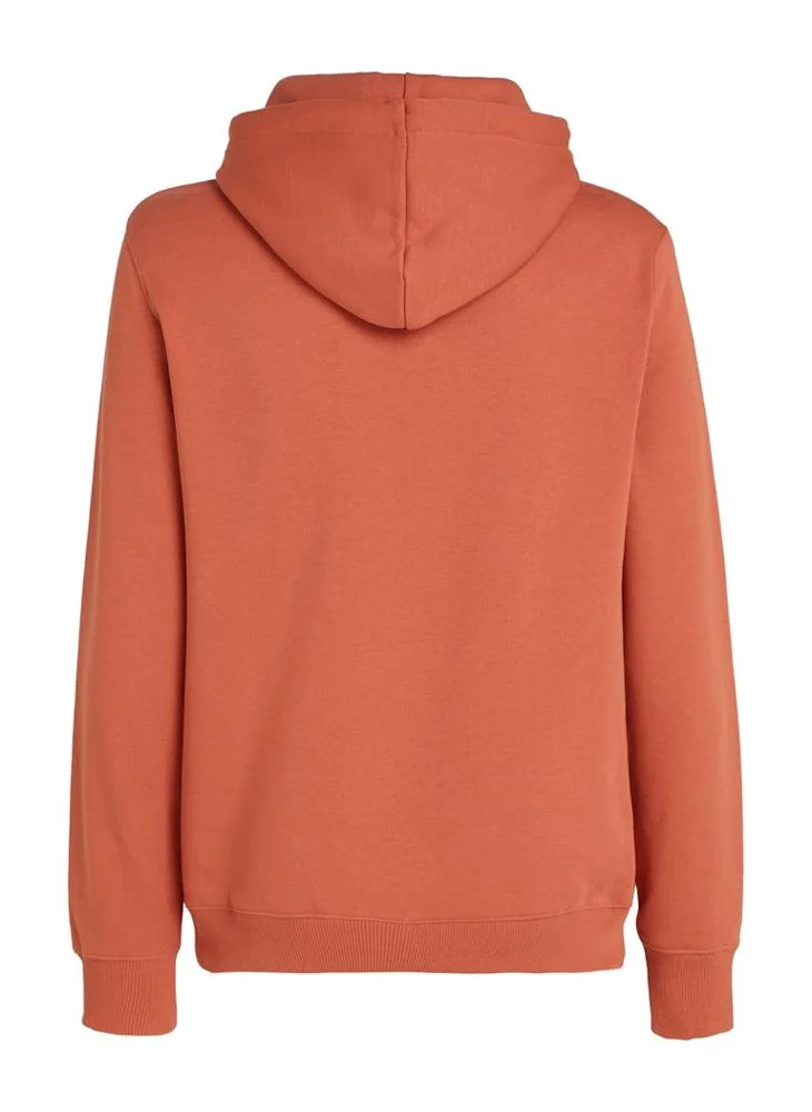 Calvin Klein Jeans Logo Print Drawstring Hoodie
