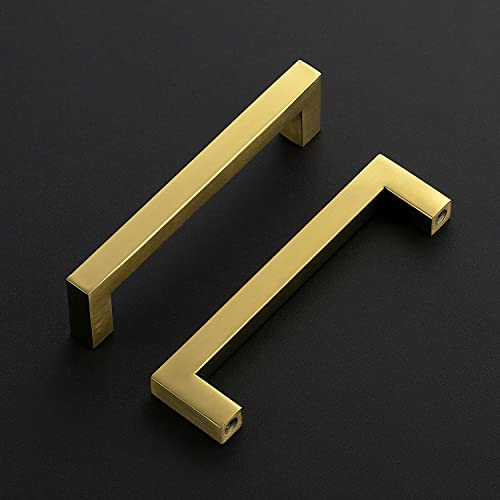 Ravinte Gold Cabinet Pulls Brushed Brass Kitchen Cabinet Handles Come with Screwdriver 5 in Hole Center 20 Pack - Image 3