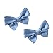 Fodattm 2PCS Handmade Bow Knot Shoe Buckle Shoe Clips Wedding Shoe Decoration Charms DIY Crafts Findings Accessories Shoes Bag Package Accessories Blue - Image 2
