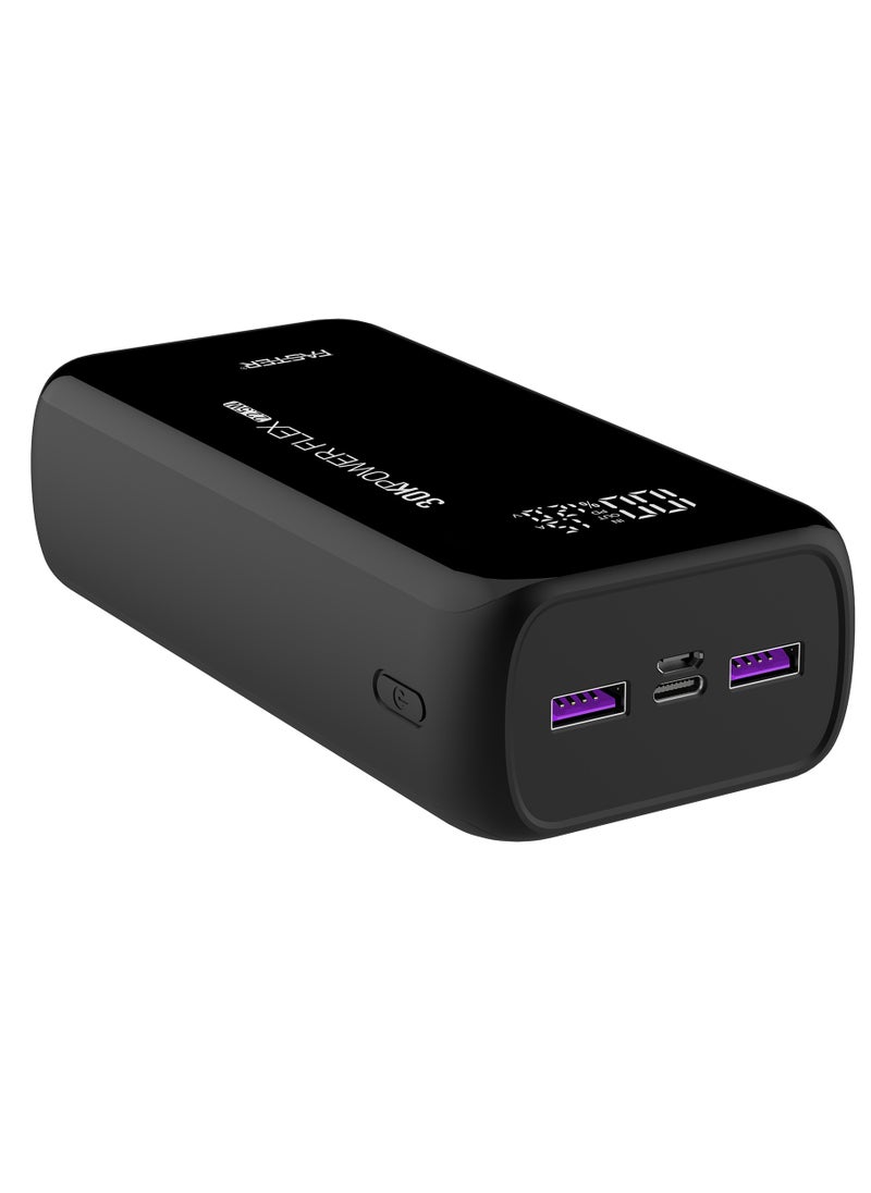 Faster 30000 mAh Power Bank - 22.5W Fast Charging Portable Charger - Laptop Mobile Charger Portable with 2 USB A Ports & 1 USB C Port - Battery Pack For Laptop MacBook Dell iPhone Samsung - Compact Design with Digital Display  - Image 5
