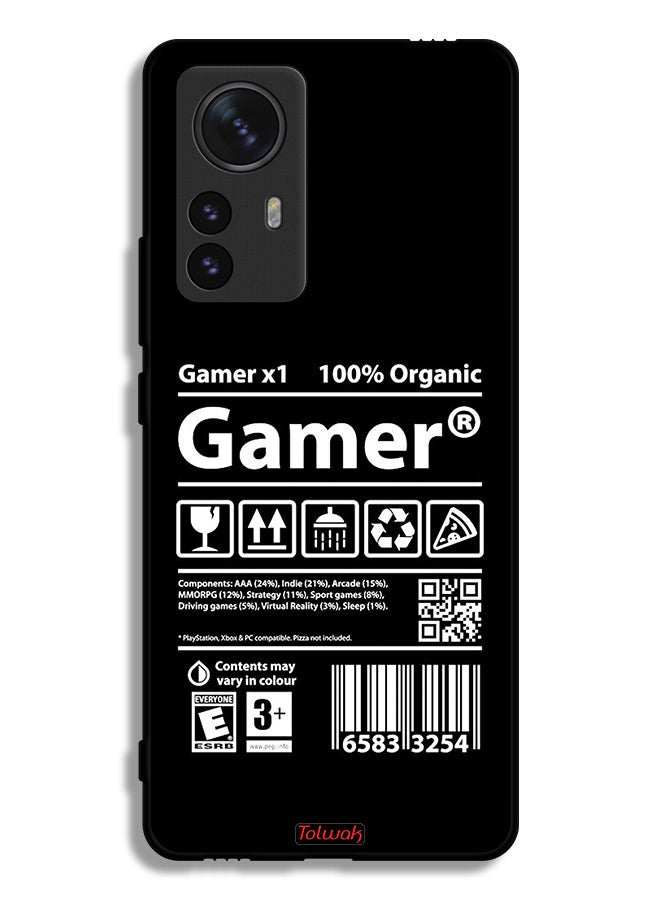 Tolwak Xiaomi 12 Pro Protective Case Cover Gamer Sticker - Image 1