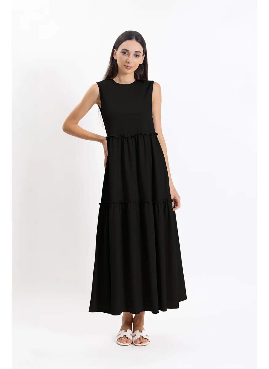 شايبس DETAILED LINEN BLEND DRESS