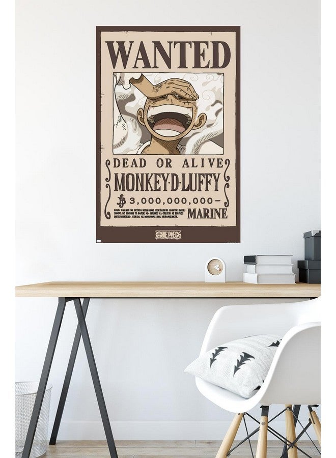 تريندز إنترناشونال ملصق حائط من Trends International One Piece - Monkey D Luffy Wanted، مقاس 22.37 بوصة × 34.00 بوصة، نسخة بدون إطار - Image 4