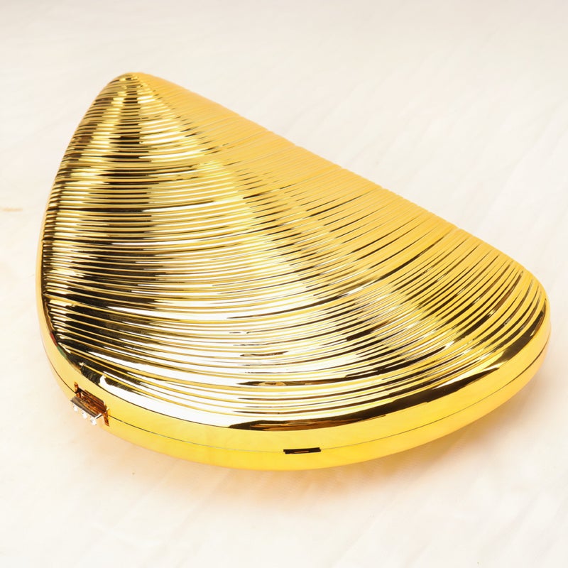 Gold New Acrylic Evening Bag Shell Bag Hand Chain Glitter Women'S Bag Clutch Bag Evening Dress - Image 5