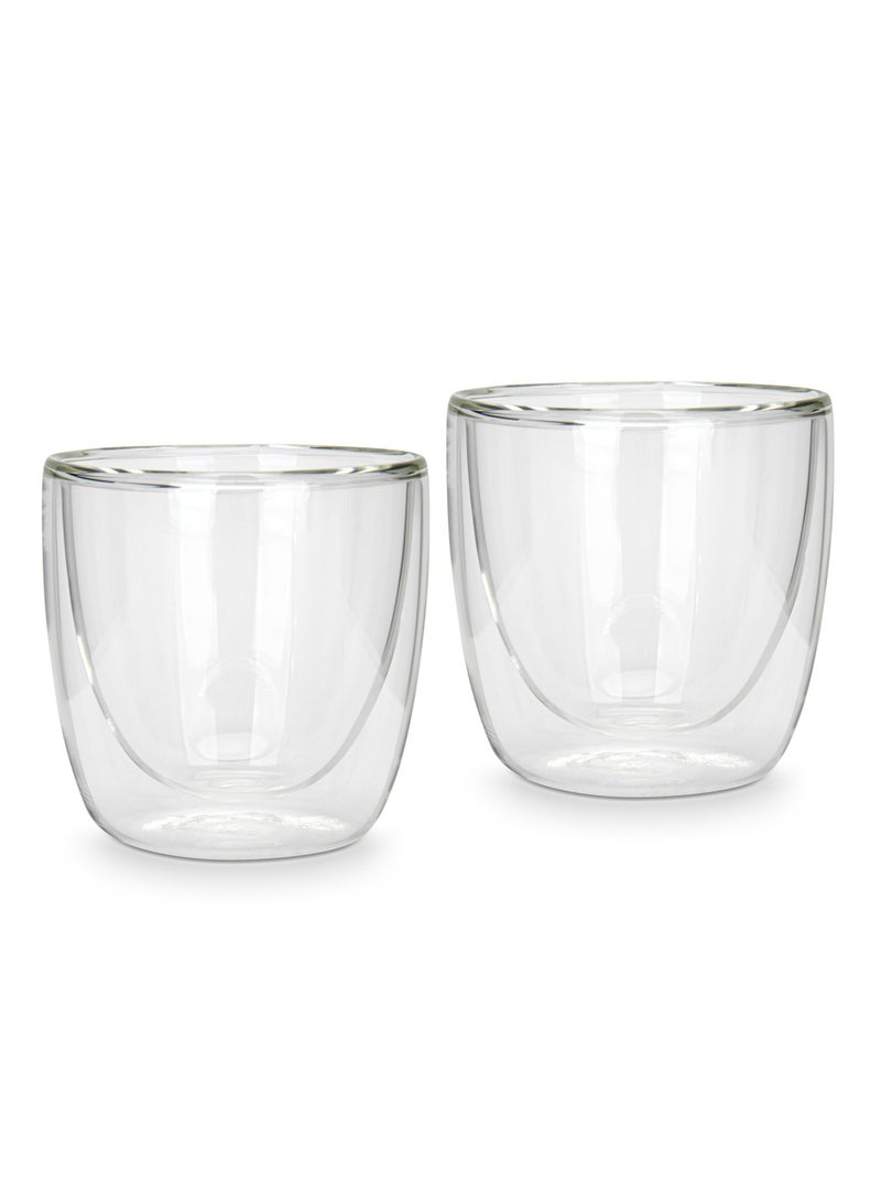 Fissman 2pc Double Wall Glasses 100 ml Borosilicate Glass - Image 5