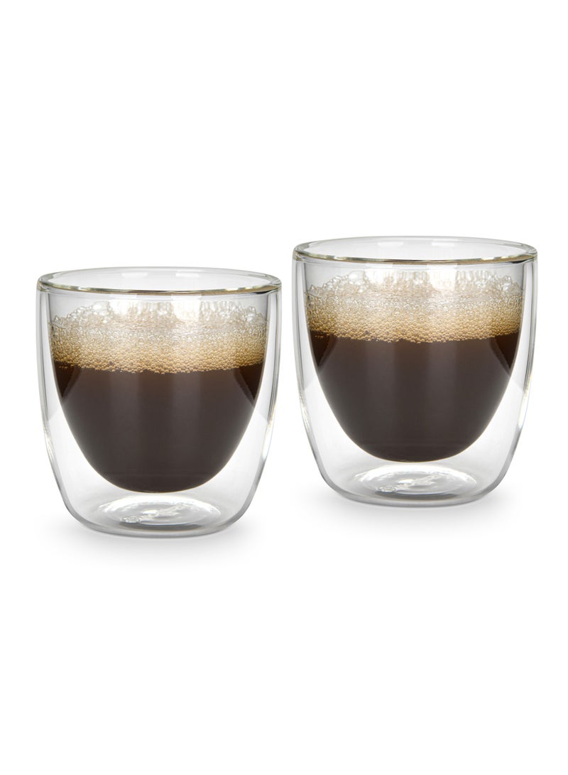 Fissman 2pc Double Wall Glasses 100 ml Borosilicate Glass - Image 1