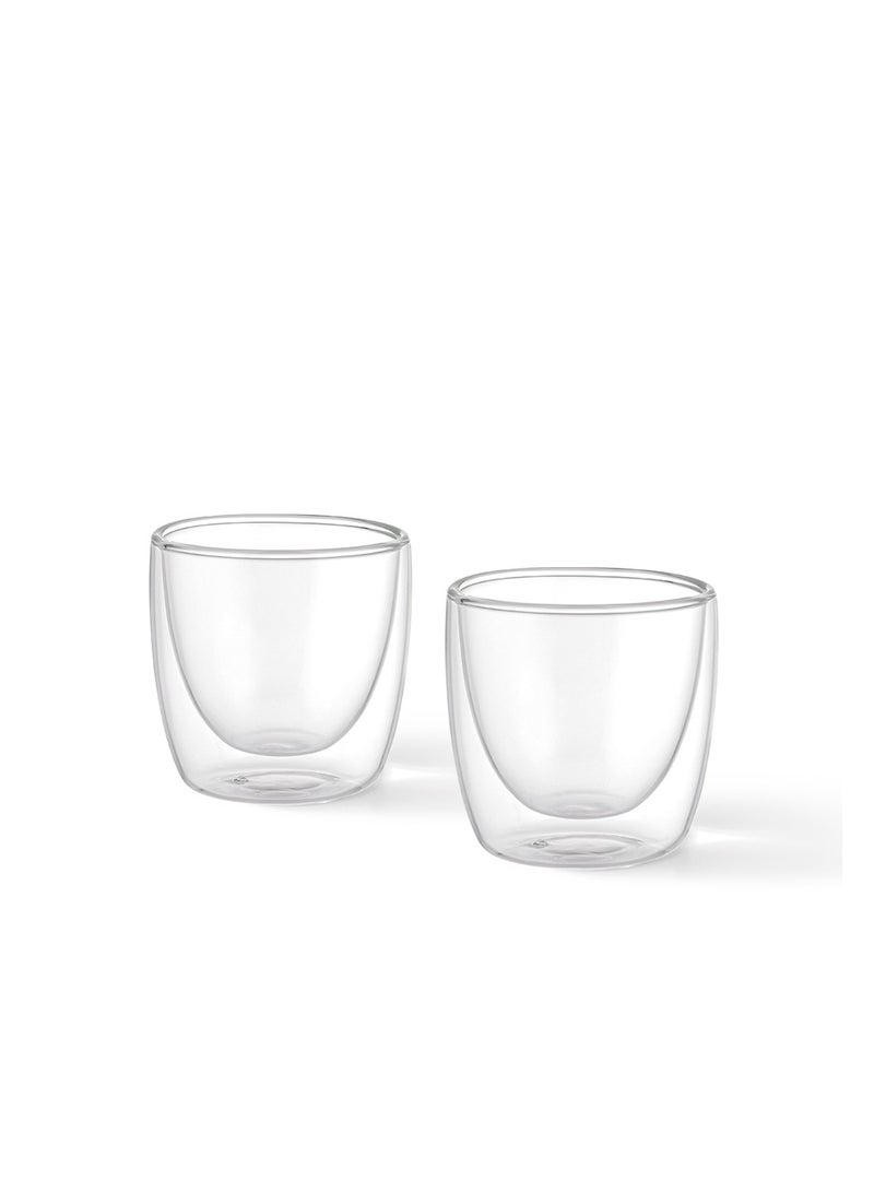Fissman 2pc Double Wall Glasses 100 ml Borosilicate Glass - Image 4