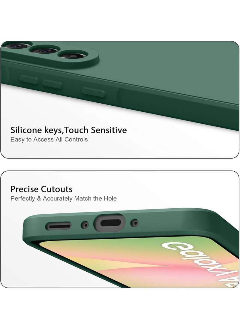 Raxoom Samsung Galaxy A56 Case Cover Silky-Soft Silicone Touch Full-Body Protective Case With 2-Pack Screen Protector 9H Hardness Full HD Glass for Samsung A56 6.7-inch - Image 4