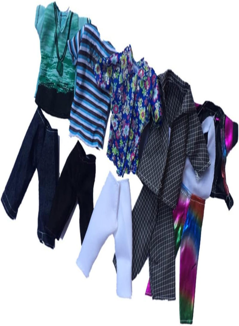 GGOOT Boy Doll Clothes Doll Toy Outfit Summer Sport Shirts Shorts for 32cm Doll Random Style 5set, Boy Doll Clothes, Boy Doll Outfit, Boy Doll Clothes - Image 5