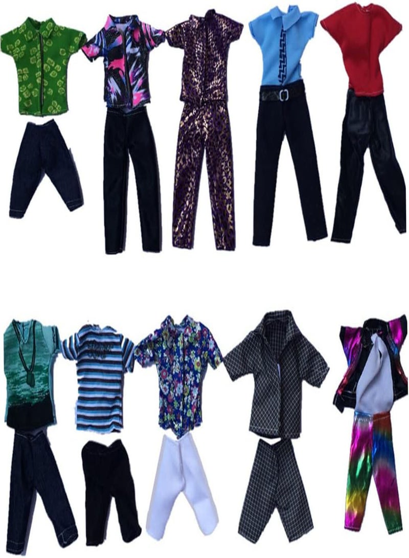 GGOOT Boy Doll Clothes Doll Toy Outfit Summer Sport Shirts Shorts for 32cm Doll Random Style 5set, Boy Doll Clothes, Boy Doll Outfit, Boy Doll Clothes - Image 4