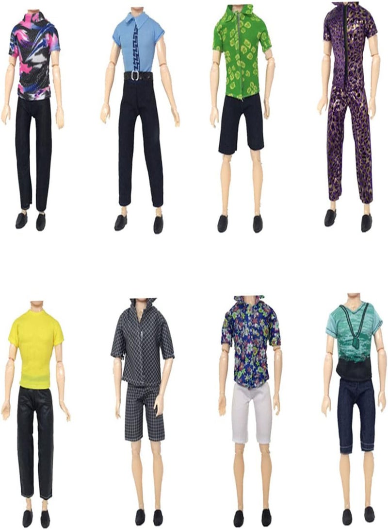 GGOOT Boy Doll Clothes Doll Toy Outfit Summer Sport Shirts Shorts for 32cm Doll Random Style 5set, Boy Doll Clothes, Boy Doll Outfit, Boy Doll Clothes - Image 2