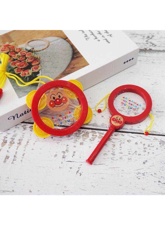 Bread Superman Newborn Hand Rattle Bread Superman Sand Hammer Soothing Toy 0-6 Month Baby Toy-Color:Rattle + Tambourine - Image 1