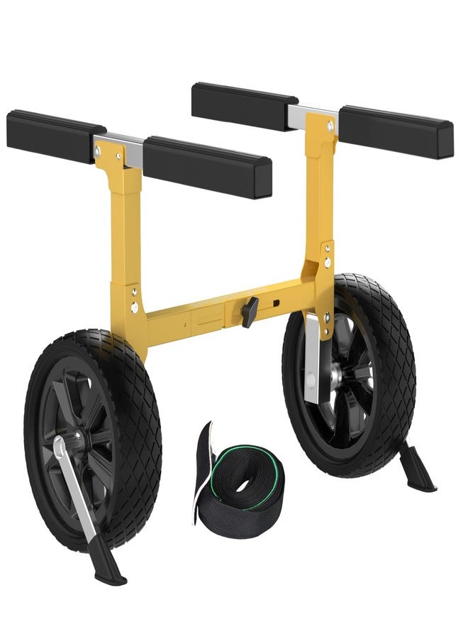 GanFindX Heavy Duty Kayak Cart | Adjustable Foldable Trolley with Durable Wheels, Portable Kayak Transport Cart, Tie-Down Straps Included (Foldable Version) - Image 1