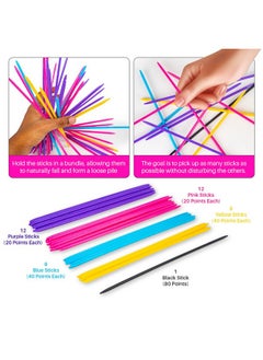 RATNA'S RATNA'S Unicorn Mikado Jumbo Plastic 41 Pick-Up Sticks | Best Return Gift | Fun Family Indoor Board Game for Adults and Kids 5+ Years  - Image 2