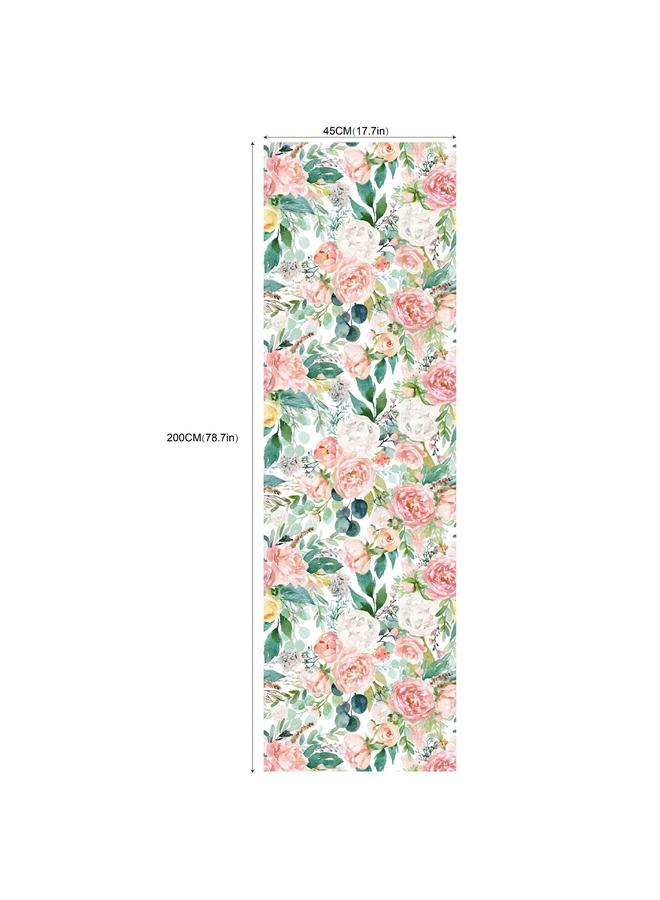 Bluejw Romantic Watercolor Flower Self-adhesive Wallpaper Small Fresh Style Living Room Dormitory Bedroom Renovation Wallpaper  HotRW229 - Image 1