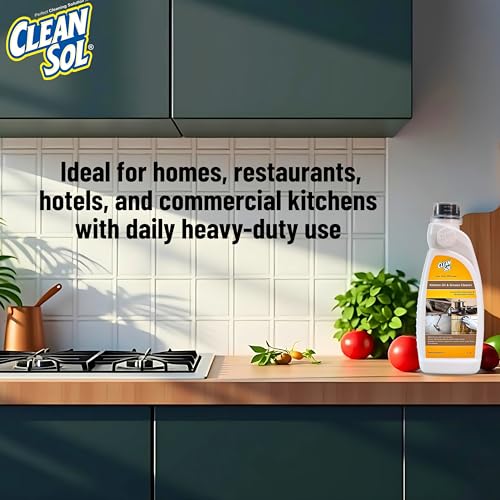 Cleansol Kitchen Oil & Grease Cleaner – 1L | Heavy Duty Kitchen Degreaser for Chimney, Stove, Tiles, Countertops & Appliances | Water-Based, Non-Corrosive, Solvent-Free Formula - Image 3