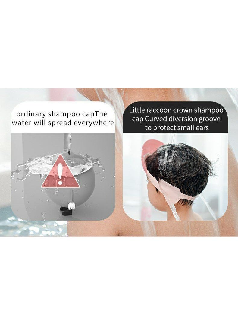 Silicone Cap Shower Shower for Kids with a belt  - Image 2