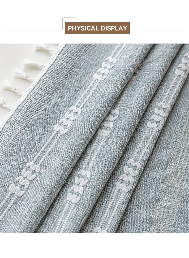 MIXDE 1 Panels Embroidered Farmhouse Sliding Door Curtain Boho Curtains 140*220CM - Image 5