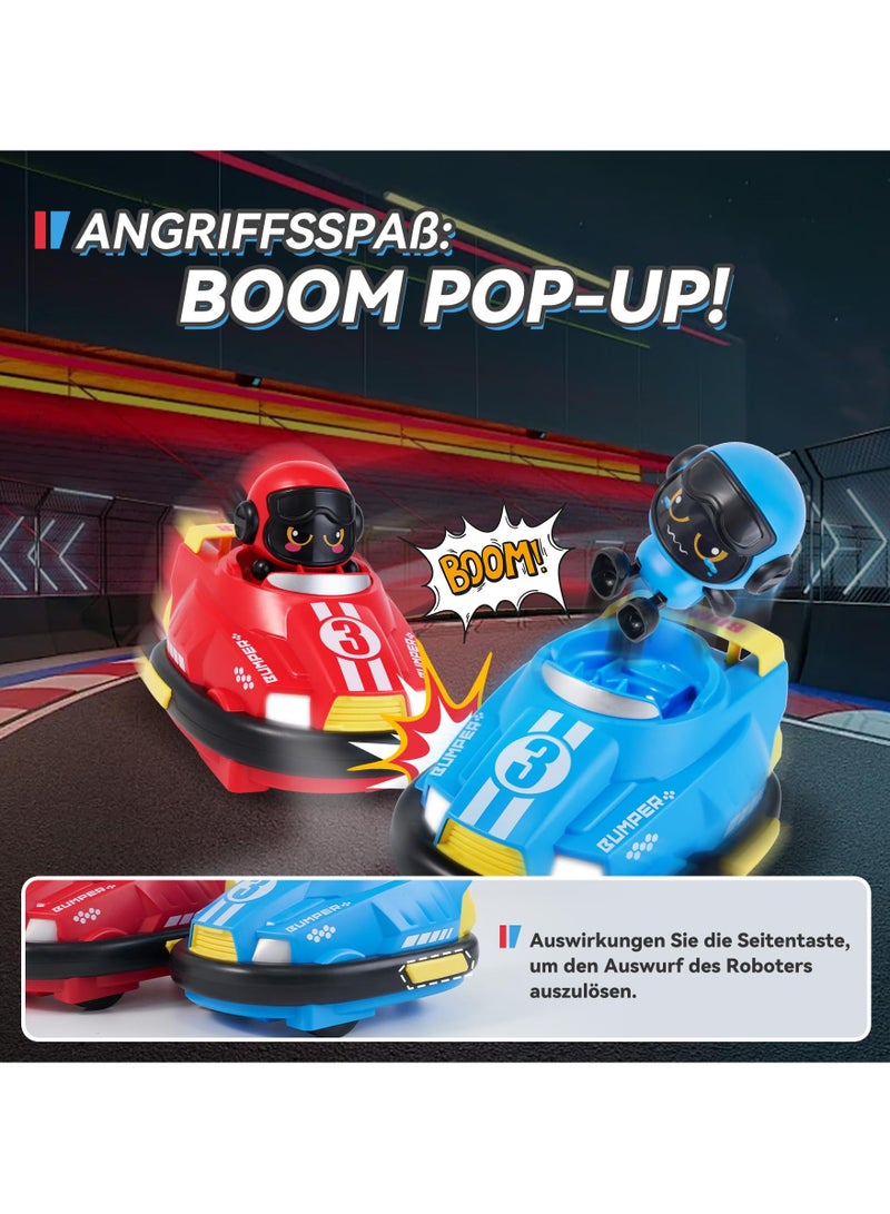 حديقة الألعاب سيارة أطفال تعمل بالريموت كونترول - سيارة LED مع قدرة على الدوران 360°، للأطفال من عمر 3 سنوات | هدية مثالية للأولاد والبنات - Image 2