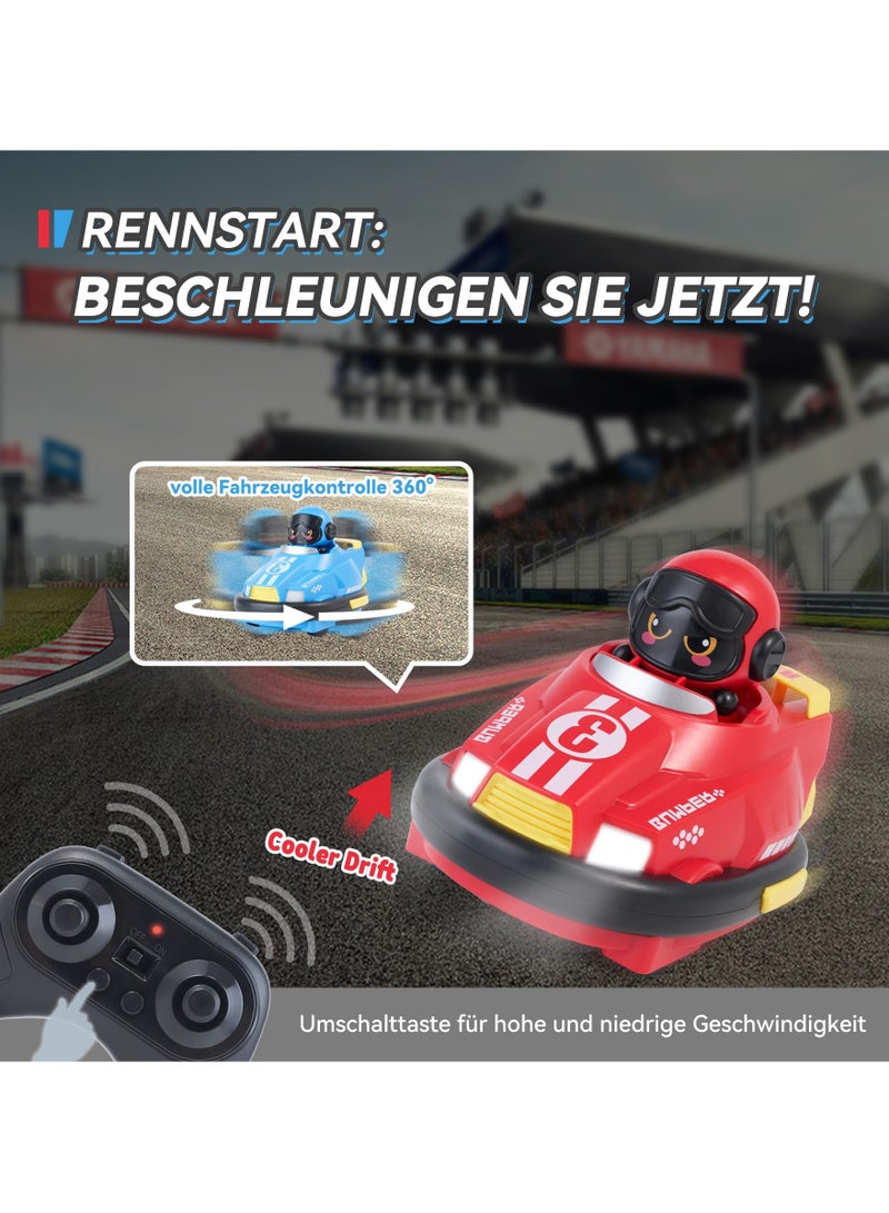حديقة الألعاب سيارة أطفال تعمل بالريموت كونترول - سيارة LED مع قدرة على الدوران 360°، للأطفال من عمر 3 سنوات | هدية مثالية للأولاد والبنات - Image 3
