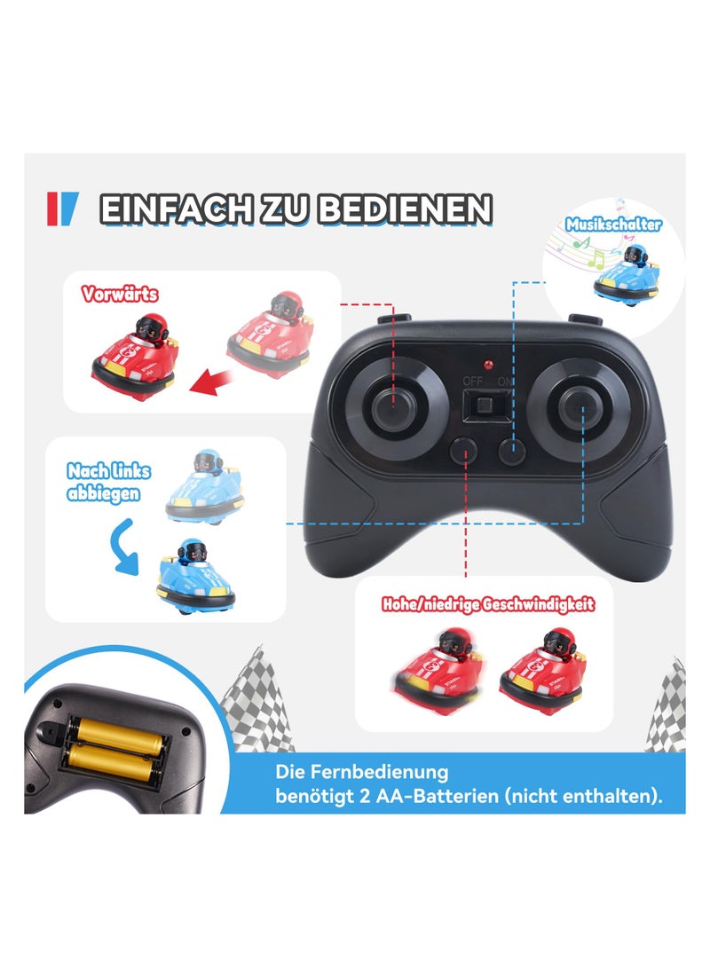 حديقة الألعاب سيارة أطفال تعمل بالريموت كونترول - سيارة LED مع قدرة على الدوران 360°، للأطفال من عمر 3 سنوات | هدية مثالية للأولاد والبنات - Image 5