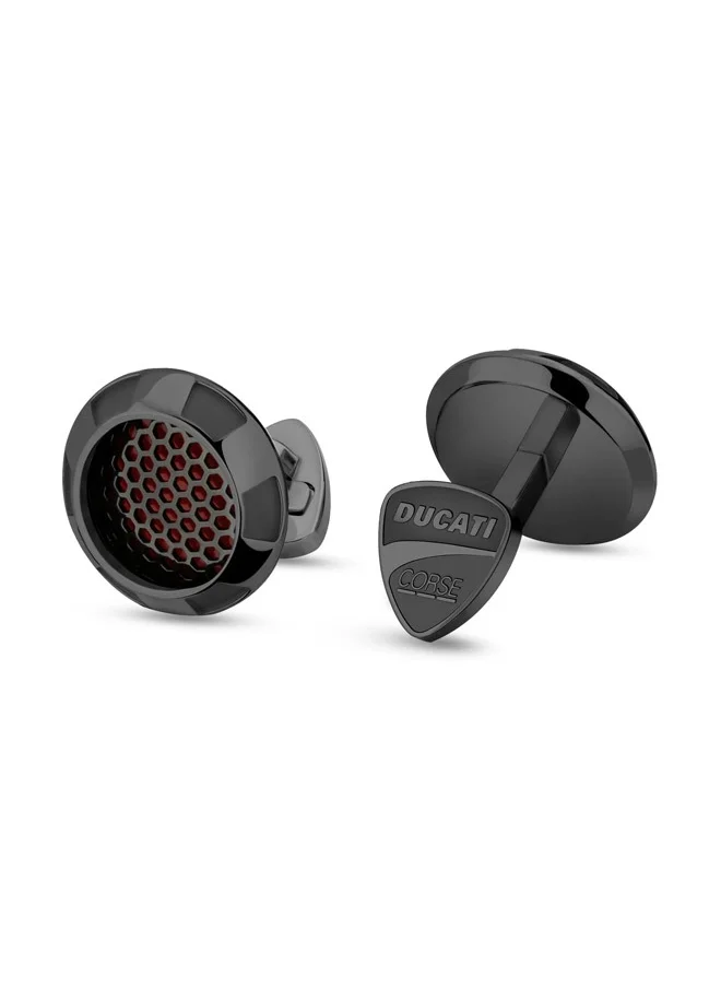 Ducati Corse Passione Red with Black Luxury Cufflinks For Men