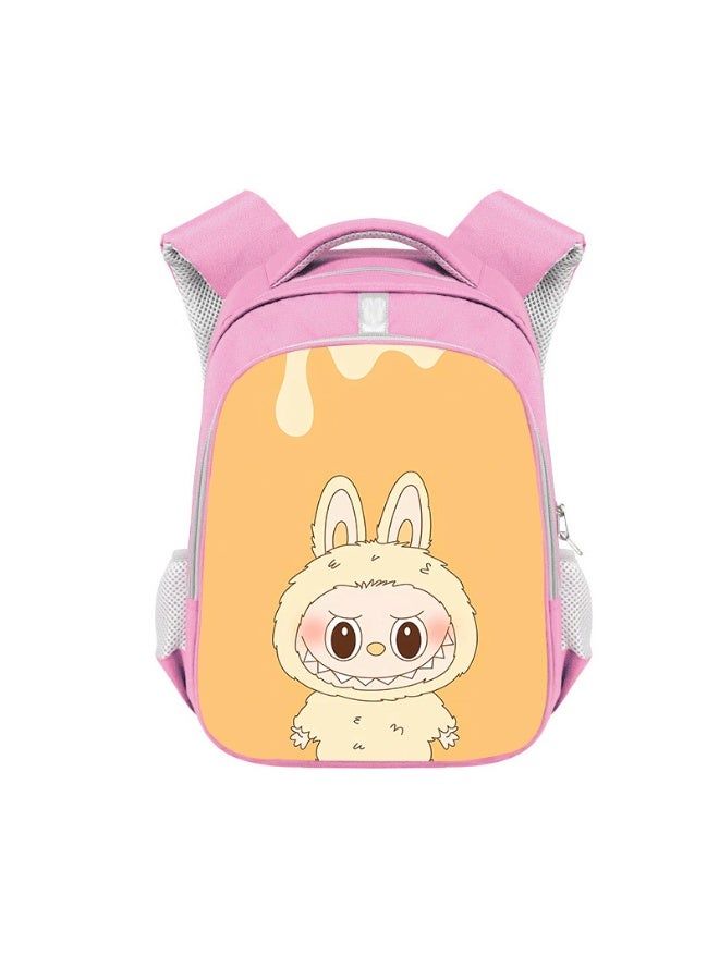 Labubu Backpack Student Large Capacity High-end Backpack Children's Wear-resistant Polyester Backpack 36*26*13CM - Image 1