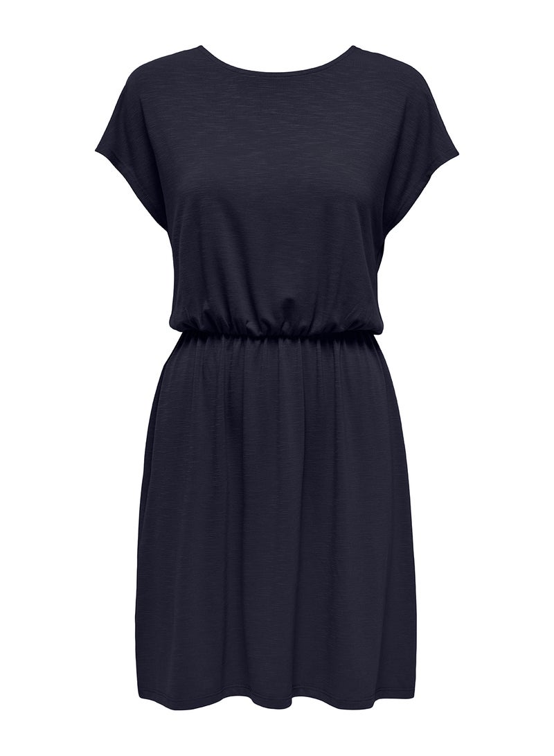 ONLY Onlfreda Batsleeve O-Neck Mix Dress Jrs - Image 1