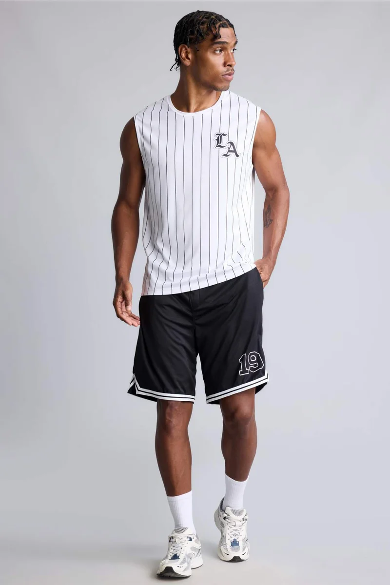 Defacto Standard Fit Printed Crew Neck Sleeveless Tank Top