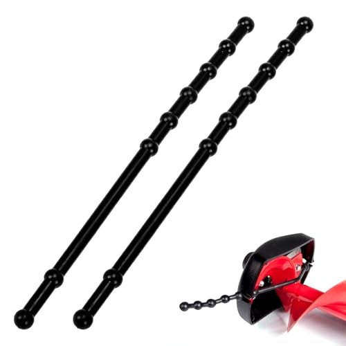 Antrys Power Blade Protectors Compatible with Eskimo, Ice Auger Guard Strap for Hand and Power Winter Ice Fishing Accessories, Shockproof Rubber Guard Bungee Strap for Ice Auger Blades Cover 11" Long-2 Pack - Image 1