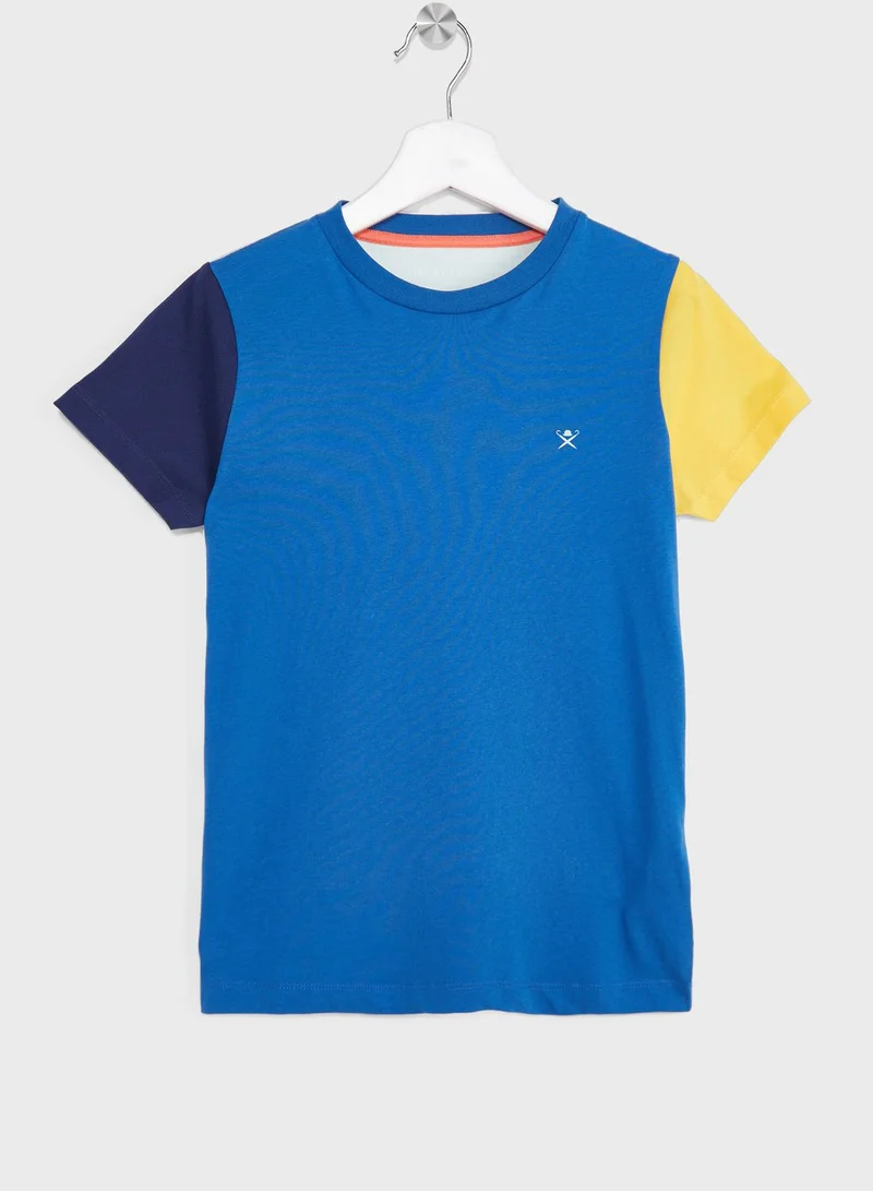 Hackett Kids Logo Color Block T-Shirt