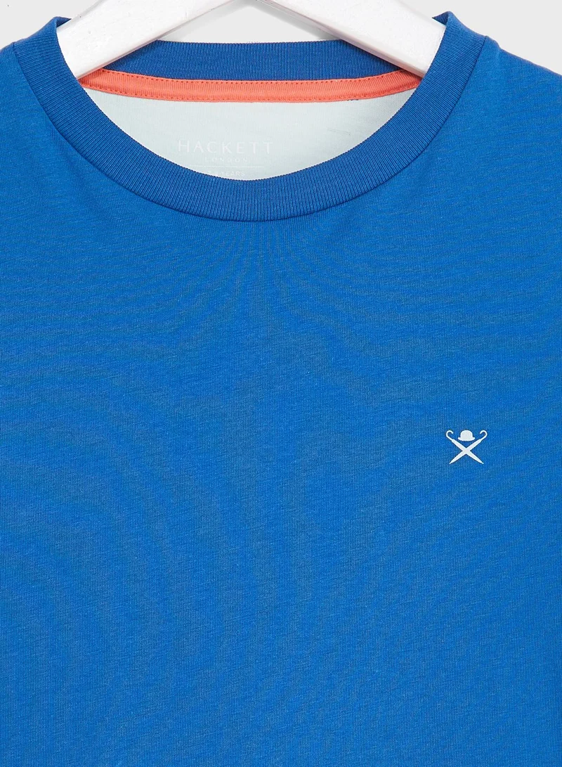 Hackett Kids Logo Color Block T-Shirt