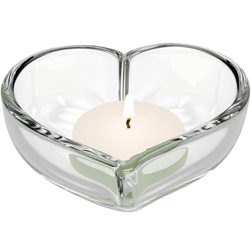 Orrefors 5" Heart Bowl - Decorative Serveware Collection & Votive - Tea Light Candle Holder, Crystal - For Snacks or Candle, Kitchen & Dining Decor - Bachelorette and Wedding Party - Image 1