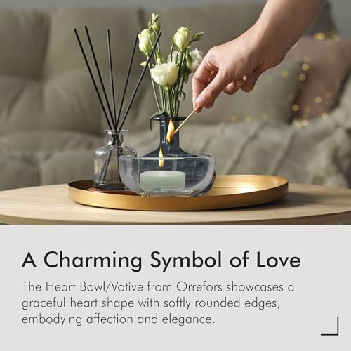 Orrefors 5" Heart Bowl - Decorative Serveware Collection & Votive - Tea Light Candle Holder, Crystal - For Snacks or Candle, Kitchen & Dining Decor - Bachelorette and Wedding Party - Image 5