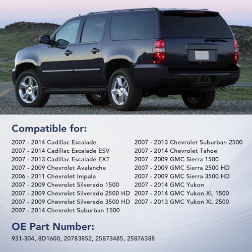 OGATOO Front Passenger Side Door Lock Actuator Fit for 2007 2008 2009 2010 2011 2012 2013 2014 Cadillac Escalade ESV EXT Chevy Avalanche Impala Silverado Suburban Tahoe GMC Sierra 1500 2500 3500 HD Yukon XL - Image 3