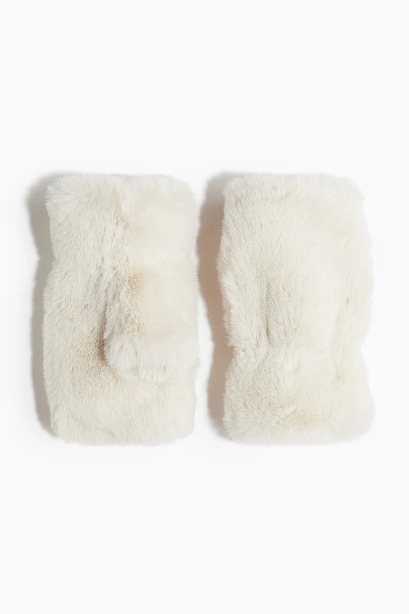 H&M Fluffy fingerless gloves