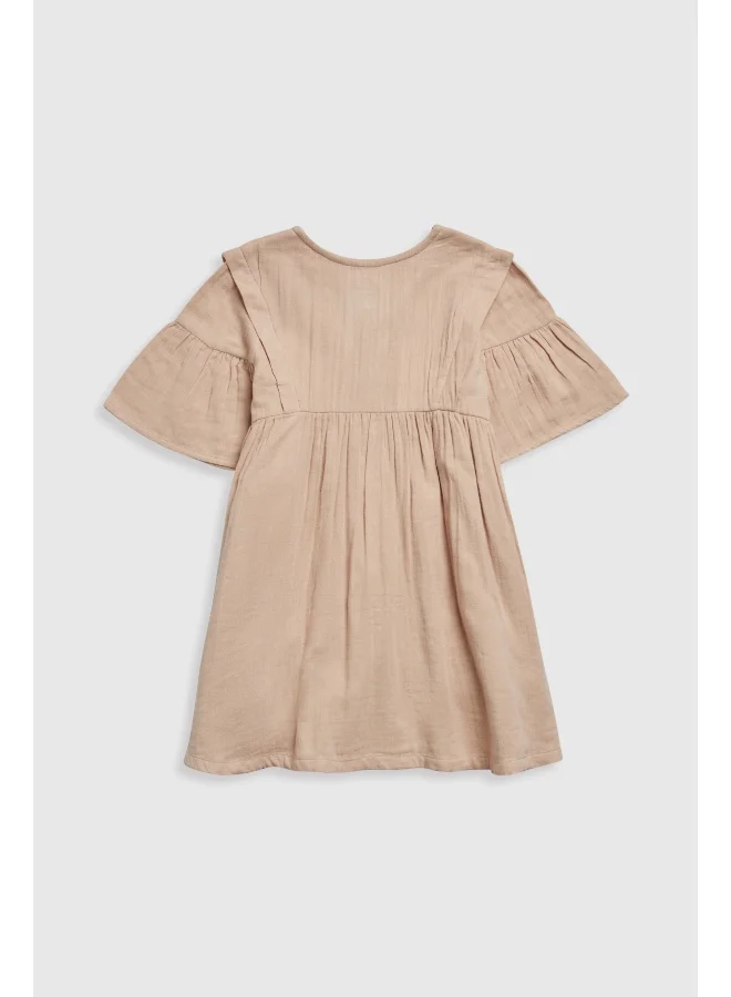 mothercare Cream Woven Dress