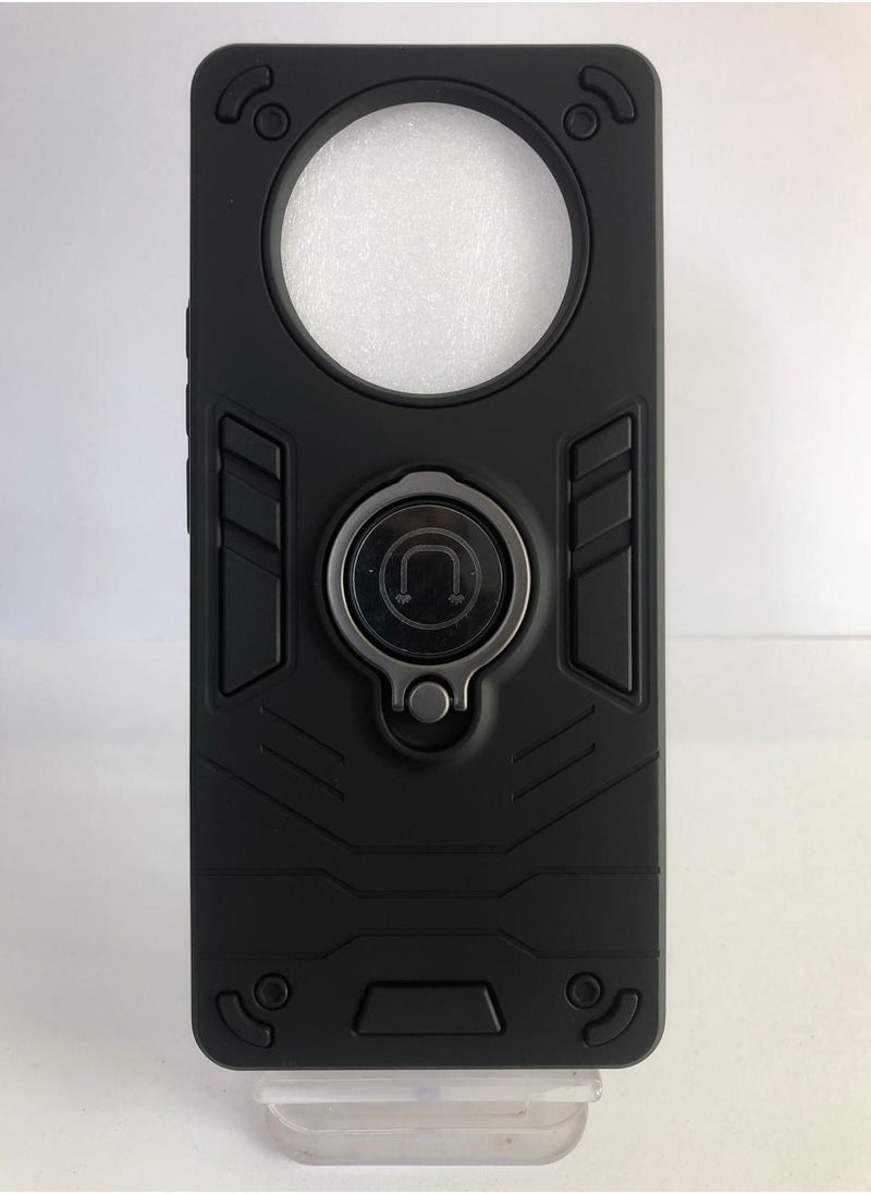 GOLDEN MASK GOLDEN MASK For Realme 11 Pro Plus/Realme 11 Pro Armored Window Bracket Camera Shield Cover Camera Lend Protection With Ringe (Black)  - Image 1