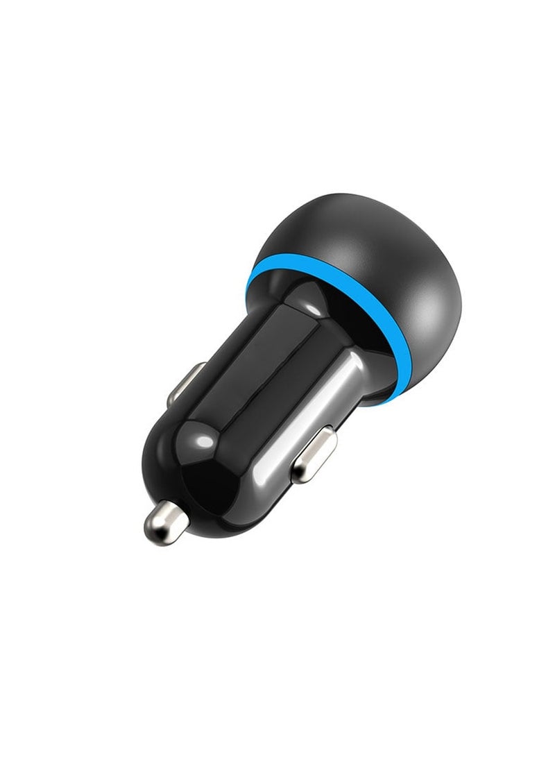 تشابي لاين  شاحن سيارة 48W CHAPPELINE CH4 ذو منفذين 1 منفذ USB-A بقوة 18W + 1 منفذ USB-C بقوة 30W شاحن سيارة سريع - أسود - Image 2