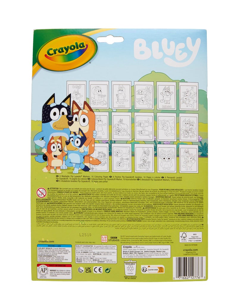 Crayola - Colour by Numbers - Bluey (Includes 16 Colouring Pages and 6 Mini-Markers) | Early Years Educational Colouring Fun | For Ages 3+ - Image 5
