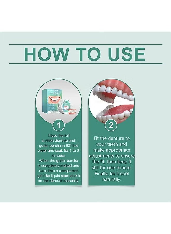 ORALHOE Adjustable Snap-On Braces, Comfortable Temporary Dental Restoration Kit，Silicone False Teeth  - Image 5